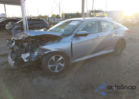 2020 Honda Civic Lx из США, поврежденный, VIN 19XFC2F66LE207870